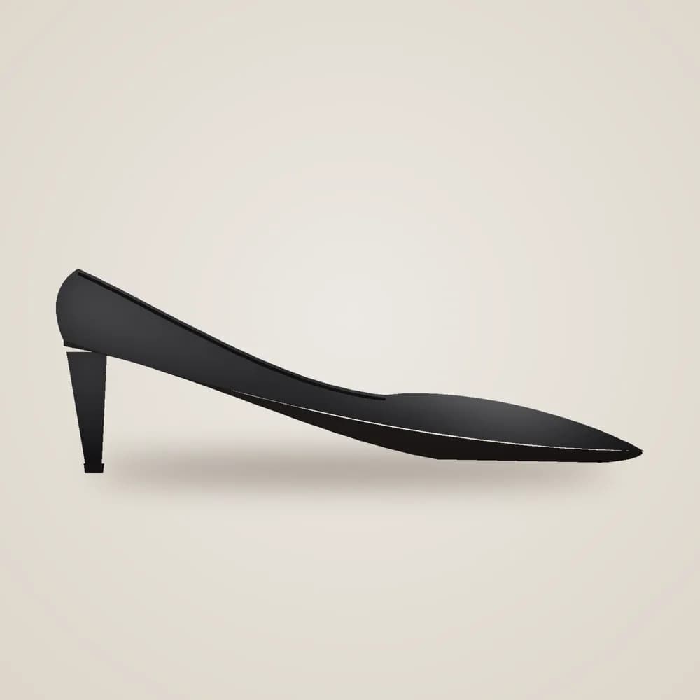 Classic Pointed Pump — Black
