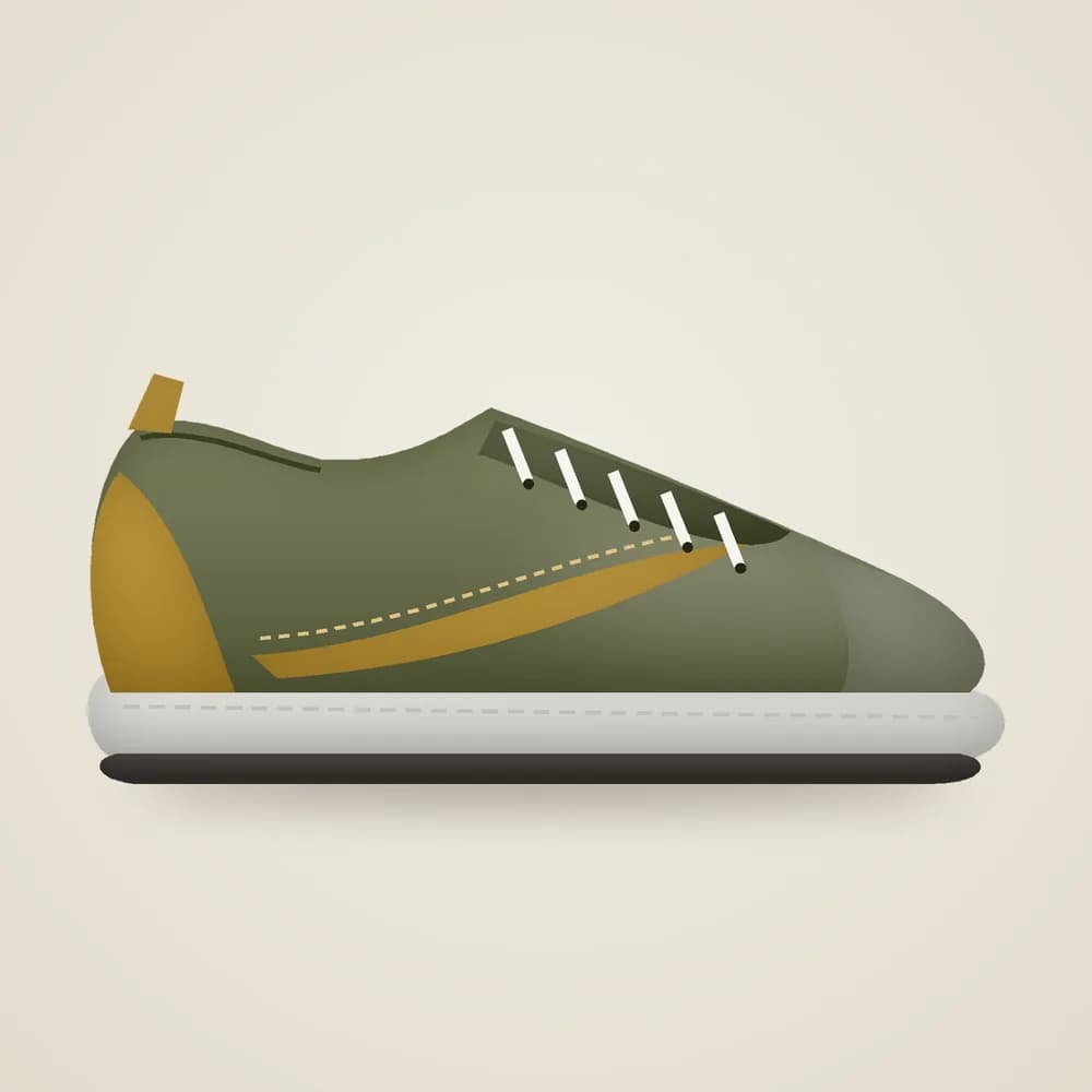 Retro Suede Sneaker — Olive