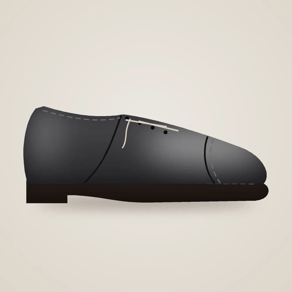 School Leather Shoe — Black