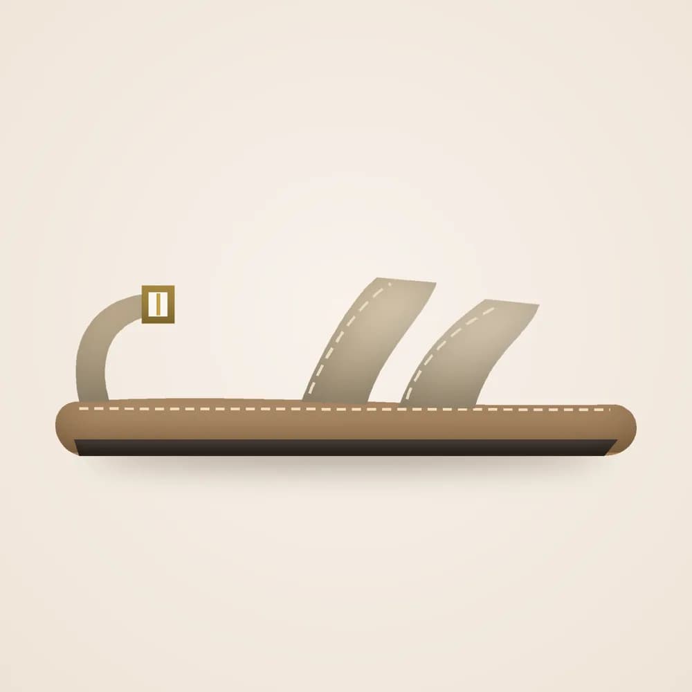 Wedge Sandal — Beige